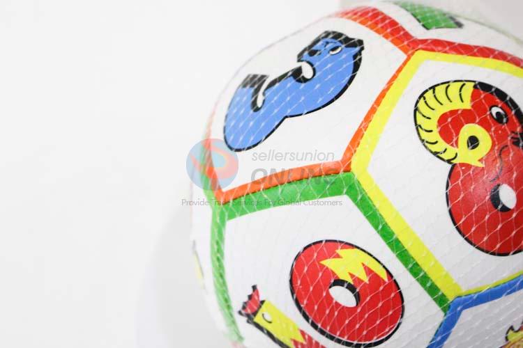 Simple Style 6 Cun Cartoon Number Pattern PU Children Football