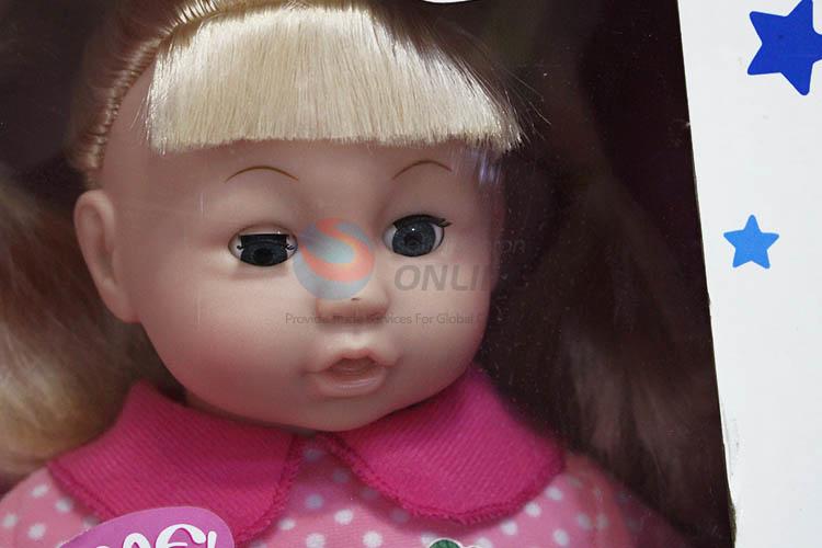 Factory promotional girl doll toy with sound