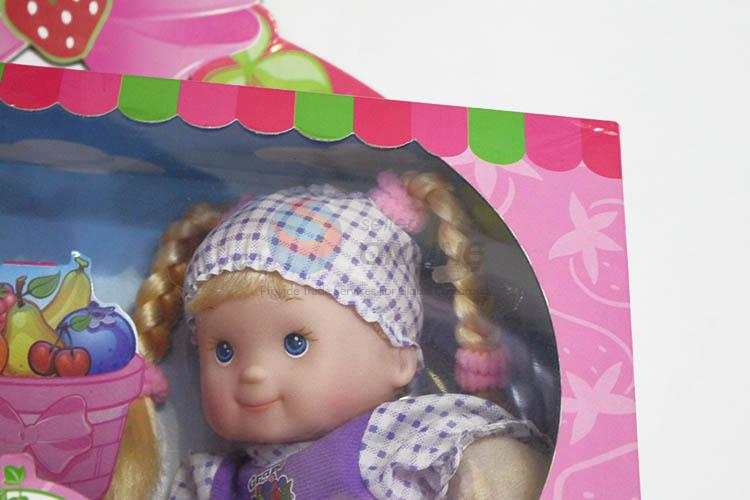 Fancy cheap 2pcs fruit doll toy for girls