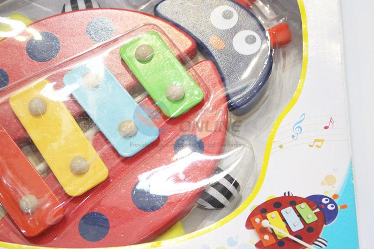 Resonable price educational wooden ladybug xylophone