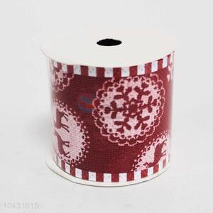 Red Decoration Gifts Packing Ribbon with Printing Patterns