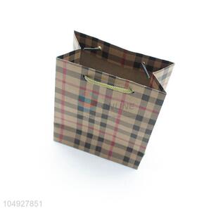 Wholesale Top Quality Reusable Plaid Paper Bag