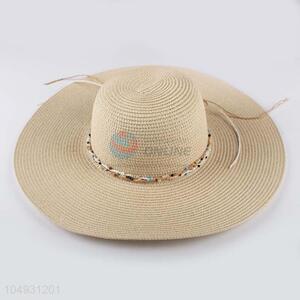 China OEM straw hat panama summer beach hat for women