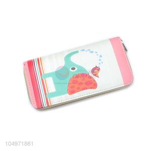 Cheap Price Cute Animal Pattern Zipper Clutch Casual Zipper Purse for Women