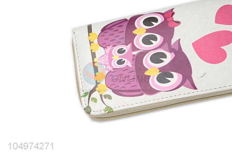 Durable Owl Printed Wallet Long Women Purse&Wallet