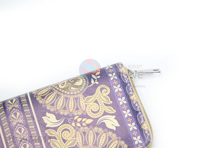 Latest Design Zipper Canvas Coin Card Holder Wallet