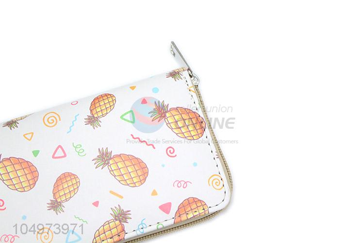 Factory Export Pineapple Pattern Photo Holders Women Purse Wallet Female Purse Wallets