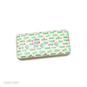 Good Reputation Quality Plant Pattern Zipper Card Holder Ladies Clutches Women Wallet