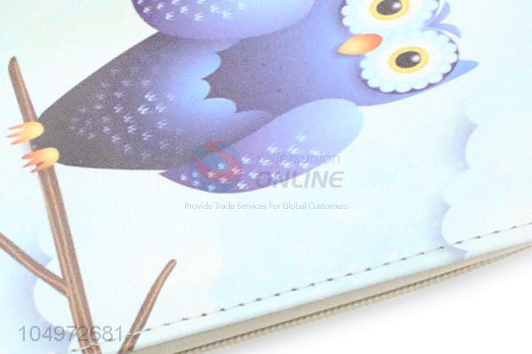 China Factory Supply Owl Printed  Women Wallets Purse Female Wallet Clutch Bag