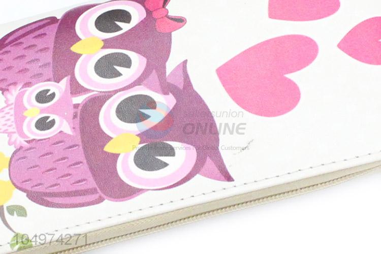 Durable Owl Printed Wallet Long Women Purse&Wallet