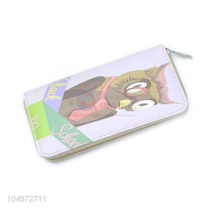 Cheap Price Owl Printed  Women Wallets Female Card Holder Long Lady Clutch