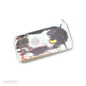 Wholesale Unique Design Owl Pattern PU Leather Wallet for Women Female