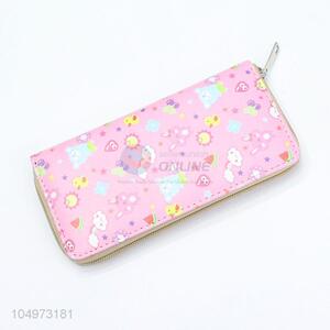 China Supply Cartoon Zipper Clutch Casual Zipper Purse for Women