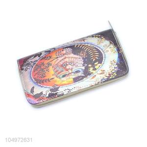 Unique Design  Owl Pattern Zipper PU Leather Coin Card Holder Wallet