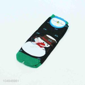 Cute Snowman Pattern Sock for Sale