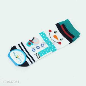 Factory Supply Snowman Design Sock for Sale