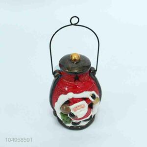 Cute Christmas Decoration Ceramics Crafts with Light