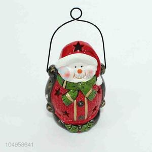 Fashion Santa Claus Shape Ceramics Crafts with Light