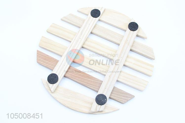 Wholesale Unique Design Round Shaped Bamboo Heat Pad