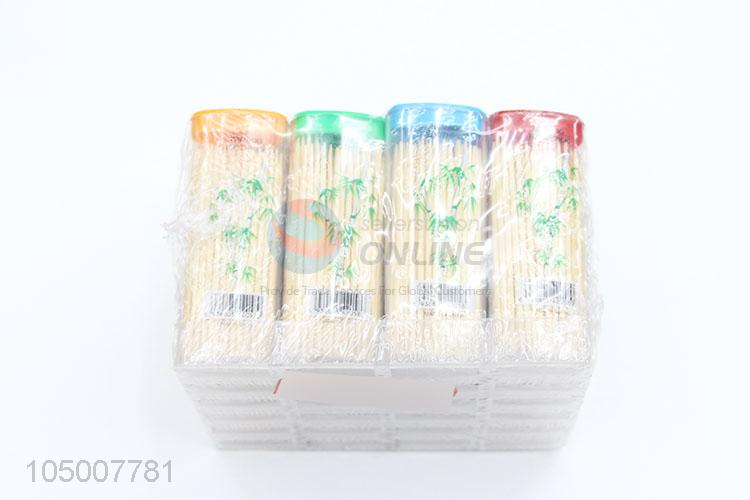 Custom Good Quality 24 Boxes Wholesale Disposable Bamboo Toothpicks