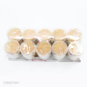 Hot Selling 10 Boxes Good Quality Bamboo Toothpicks