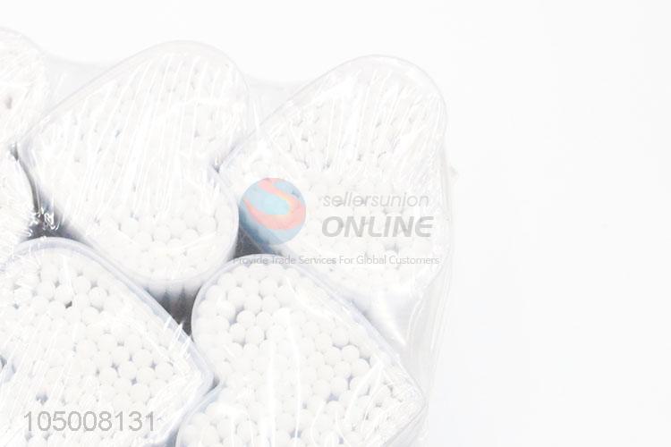 New Arrival Wholesale 6 Bottles Wooden Handle Cotton Swabs