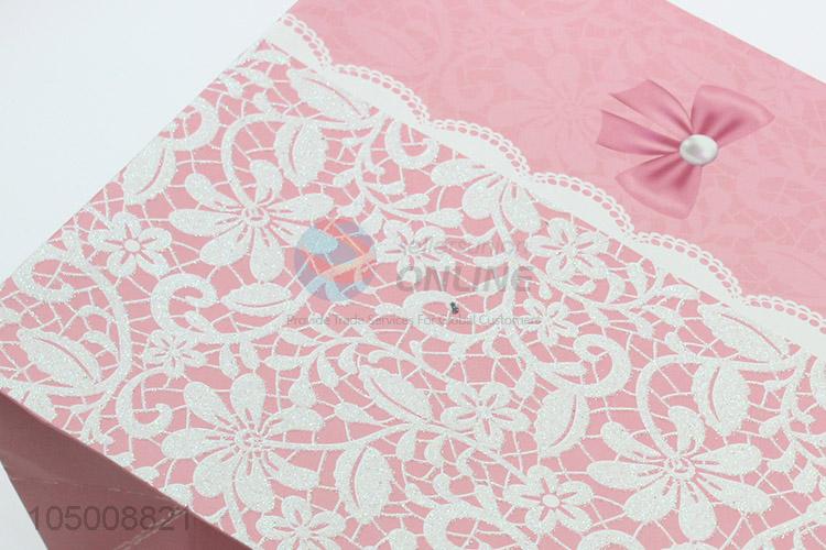 China OEM printed ivory board gift bag with handle