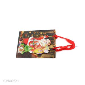 China factory Chrismtas pattern paper gift bag with handle