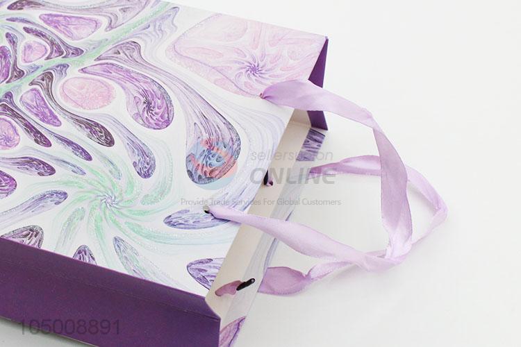 High sales recycled paper shopping gift bag printed with handle