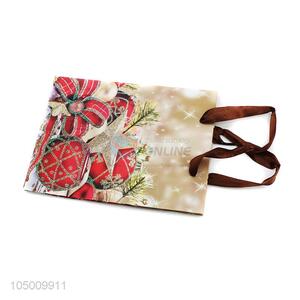 Wholesale low price Chrismtas pattern paper gift bag with handle