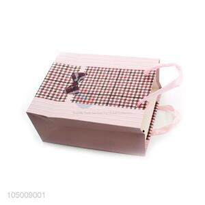 Factory customized printed ivory board gift bag with handle