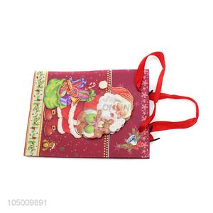 Latest design Chrismtas pattern paper gift bag with handle