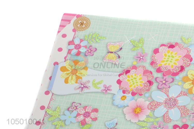 Good quality pretty flower paper gift bag with handle