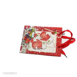 Top quality cheap Chrismtas pattern paper gift bag with handle