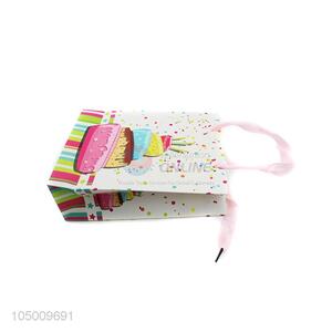 Low price recycled paper shopping gift bag with handle