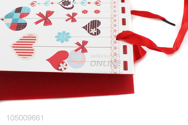 Manufacturer directly supply recycled paper shopping gift bag with handle