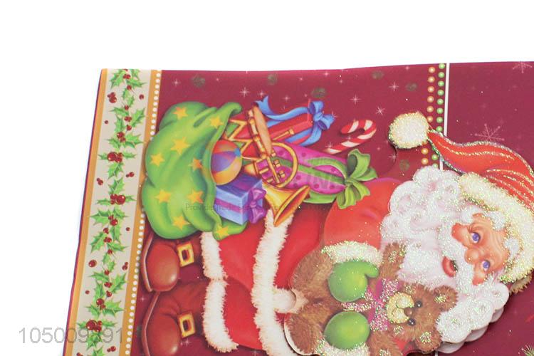 Latest design Chrismtas pattern paper gift bag with handle