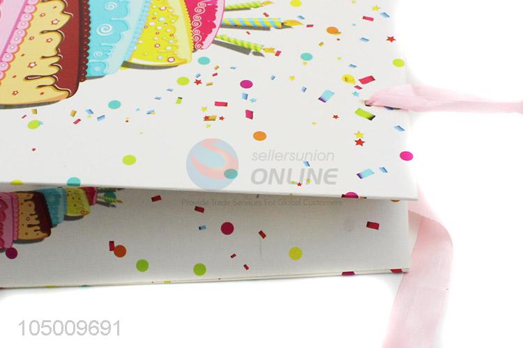 Low price recycled paper shopping gift bag with handle