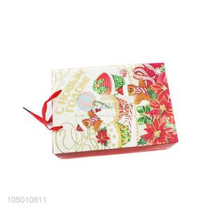 Manufacturer directly supply Chrismtas pattern paper gift bag with handle