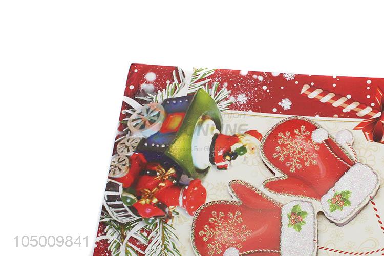 Top quality cheap Chrismtas pattern paper gift bag with handle