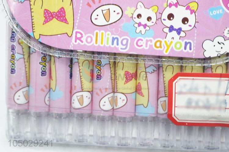 Portable Kids 12 Colors Non-Toxic Crayon