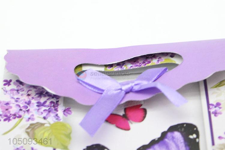 Beautiful Purple Butterfly Pattern Cheap Paper Gift Bags