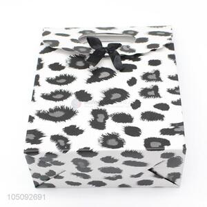 Factory Price Black Leopard Pattern Shopping Party Gift Bags