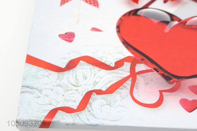 Pretty Red Heart Pattern Custom Paper Gift Bags