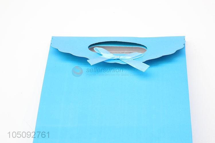 Blue Color Shopping Gift Bags Paper Bag