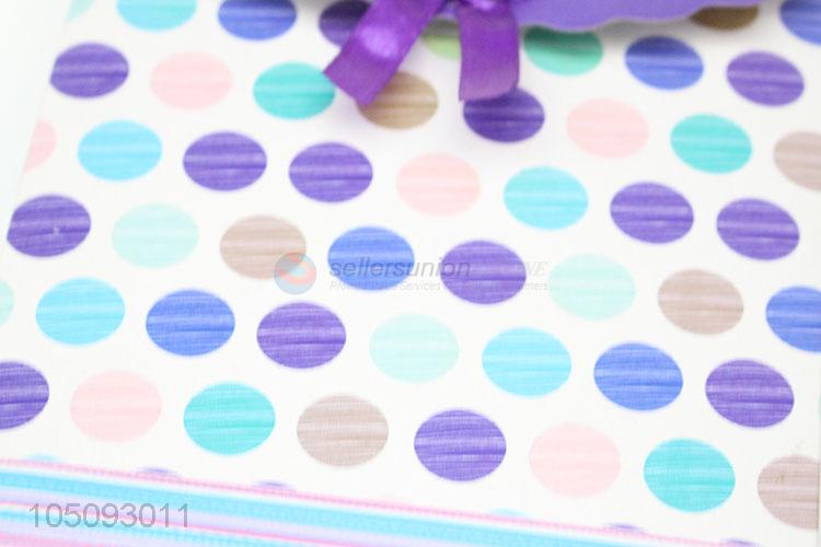 Low Price Colorful Dotted Pattern Paper Shopping Bag Printed Gift Bag