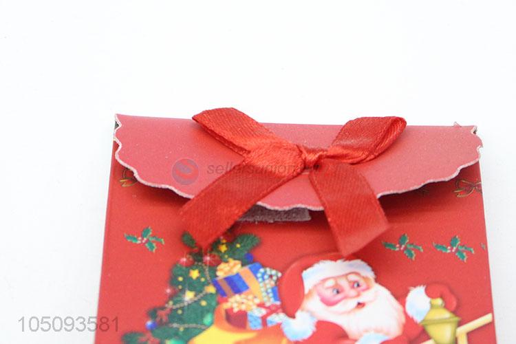 Useful Simple Best Red Color Father Christmas Pattern Shopping Paper Gift Bag