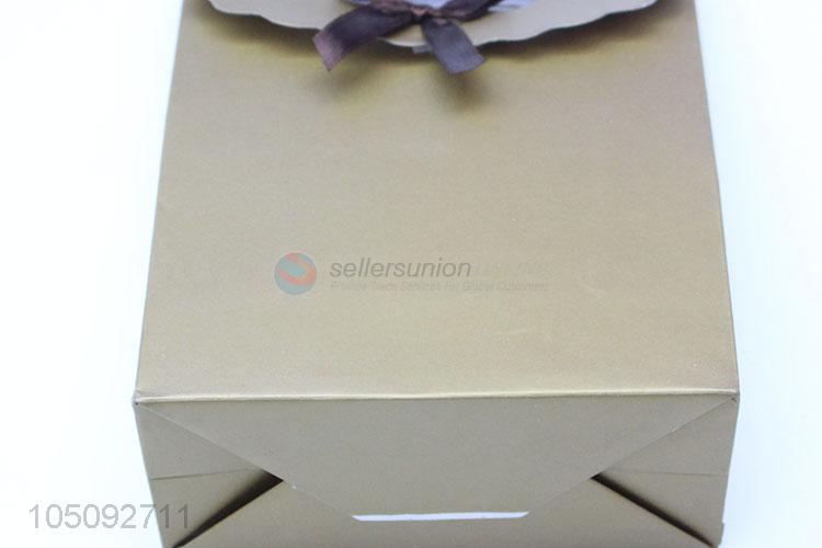 Wholesale Champagne Color Paper Shopping Gift Bag for Packaging