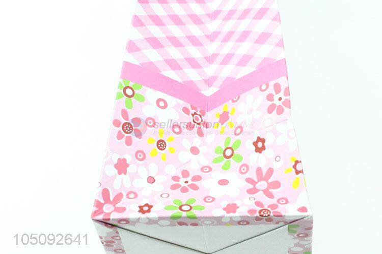 Creative Design Pink Colorpaper Shopping Bag for Wholesale