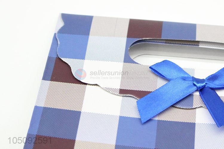 Good Quality Check Pattern Paper Gift Bag Paper Bag